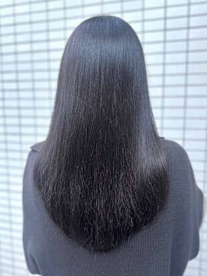 艶髪ストレートパーマ/レイヤーカット/バイカルテトリート