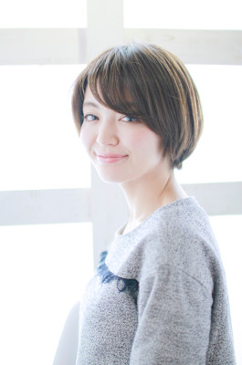 大人ショート/マッシュショート/くすみベージュ