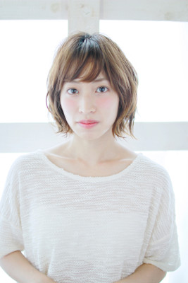 ニュアンスボブ/ニュアンスショート/マロンベージュ