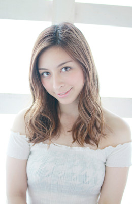 かきあげバング/マロンベージュ/ライトベージュ/