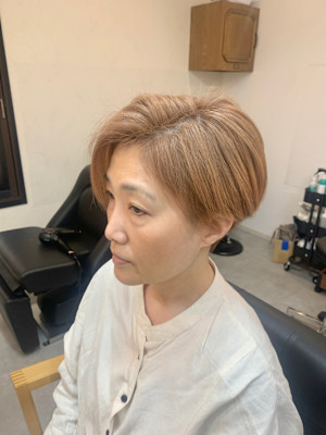 脱白髪染×ミルクティー