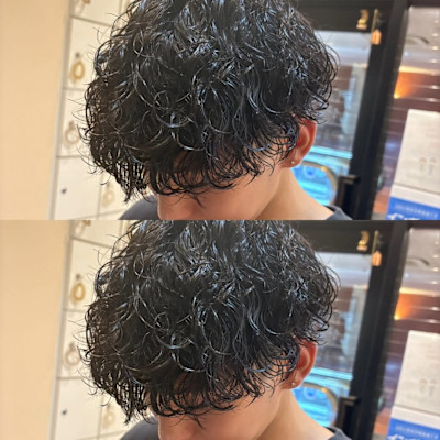 【無造作波巻きパーマ】