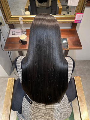 髪質改善/縮毛矯正/酸性ストレート/韓国/グレーブラック