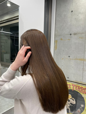 アッシュ　グレージュ　ケアブリーチ　髪質改善　TOKIO