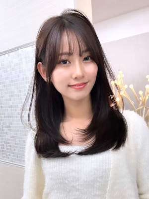 顔まわりカット/前髪/似合わせカット/レイヤーカット/銀座