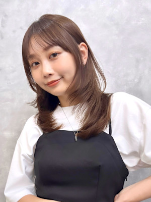 顔まわりカット/前髪/似合わせカット/レイヤーカット/銀座