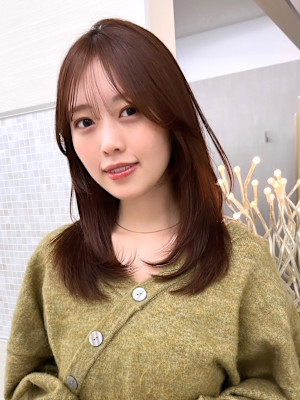 顔まわりカット/前髪/似合わせカット/レイヤーカット/銀座