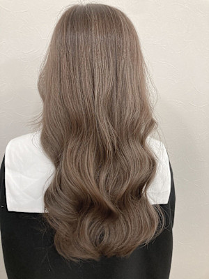 波巻き×ペールベージュ