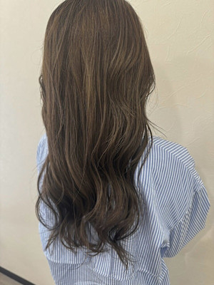 外国風ハイライト/透明感グレージュ