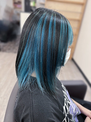 マリンブルーアンブレラカラー