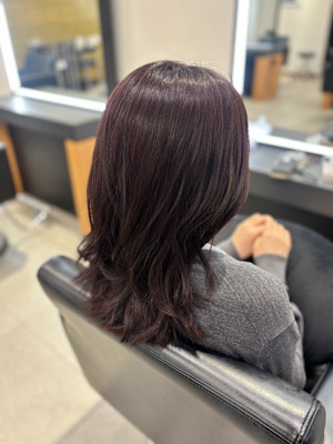 ラベンダーカラー/ツヤ髪/美髪カラー/美肌映えカラー