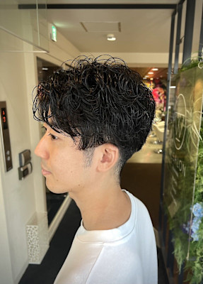 【W_SALON 河原町】大人パーマ/センターパート