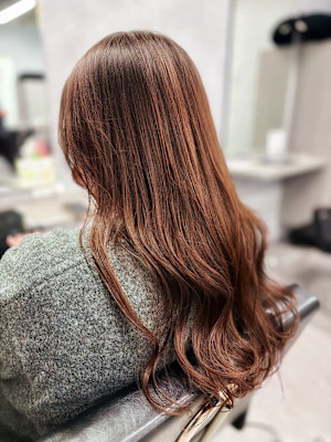 イノアカラーでピンクに色味をチェンジ！