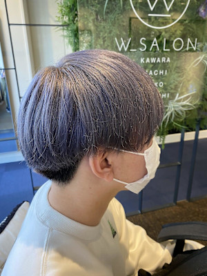 【W_SALON 河原町】 ハイトーン/ラベージュ/マッシュ