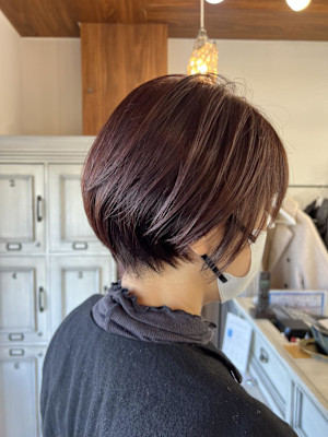 暖色ショート/オーガニックカラー