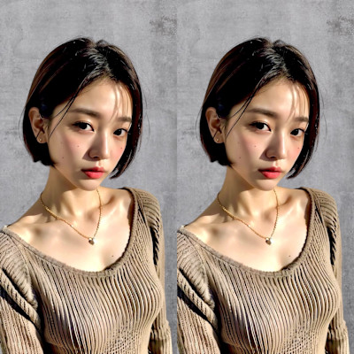 シースルーボブ