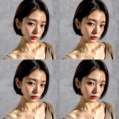 シースルーボブ