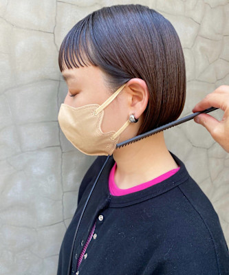 【土谷　庄之介】ワイドバング×ショートボブ