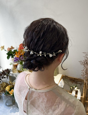 《花屋併設》 シニヨン／お呼ばれヘア