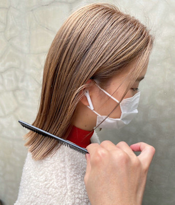 【土谷　庄之介】ダメージ最小限にケアブリーチ