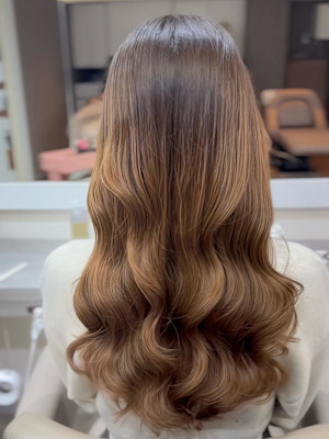 コテ巻き風パーマ/コテ巻き風パーマ/レイヤースタイル