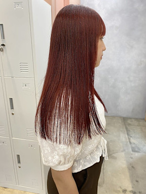 【松本　華】ケアブリーチ×やわらかチェリー