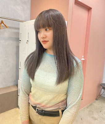 【松本　華】ダメージレスにこだわったブリーチヘア