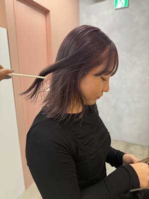 【松本　華】透け透けラベンダーグレー