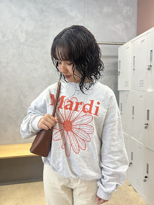 【能田　花音】ハードパーマは意外とスタイリング楽ちん♪