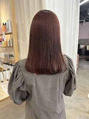 【小川　結女花】ダブルカラーで作るチェリーベージュ♪