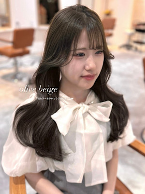 透明感ベージュカラー