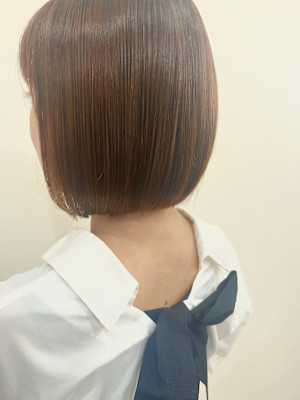 ｜ボブのオレンジカラーがかわいい｜