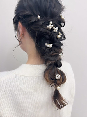 ｜編み下ろし列席ヘアセット｜