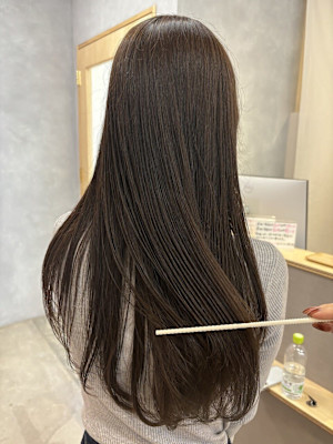 【小川　結女花】水素カラー　オリーブベージュ