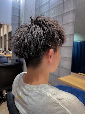 メンズ　ツイストパーマ