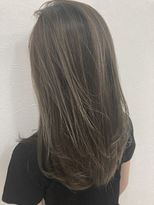 ハイライト× 透明感グレージュ