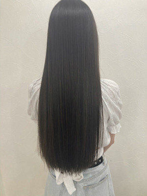 髪質改善 ストレート × 艶髪カラー☆
