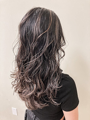 ハイライト×ラベンダーアッシュ