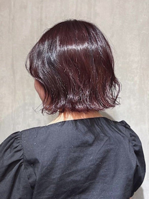 ｜ブリーチなしカシスピンク｜