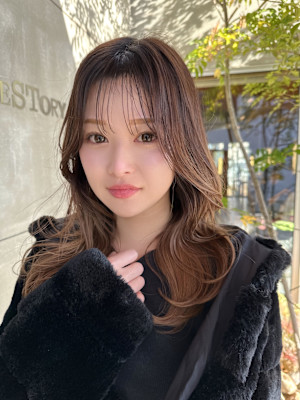 シースルーバング/2wayバング/レイヤーカット/20代