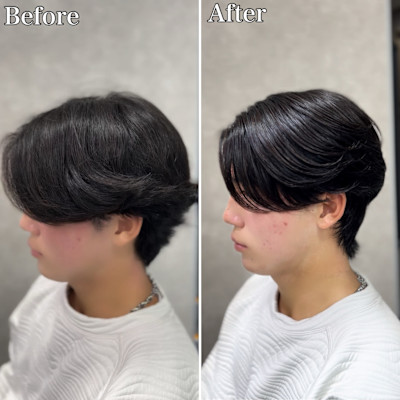 横浜”曲がる縮毛矯正ニュアンスメンズ縮毛矯正