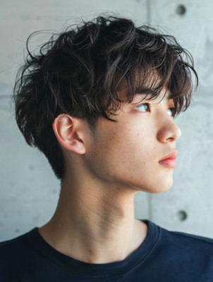 メンズパーマ/仙台駅前/全席個室サロン/21時まで受付可能