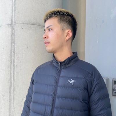 メンズ　グラデーションボウズ