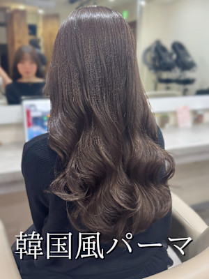 コテ巻き風パーマ/韓国風パーマ/デジタルパーマ/パーマ