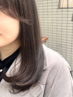 ワンカールパーマ/デジタルパーマ/毛先パーマ/朝楽ヘアカット