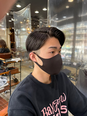 メンズ/縮毛矯正/髪質改善/パーマ/カット/センターパート