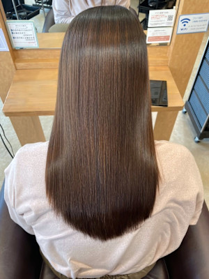 【MICHI 富田店　古作 蓮】髪質改善ストレート　ロング