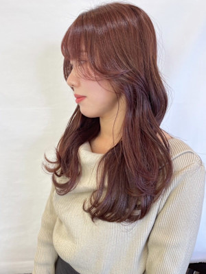 【MICHI 富田店　古作 蓮】ピンクブラウン　レイヤー