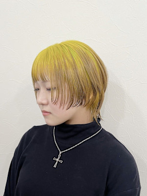 ｜ライムグリーン × ミルクティー｜