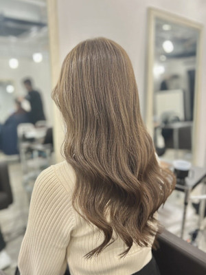 ｜ブリーチなしWカラー ミルクティーグレージュ ｜